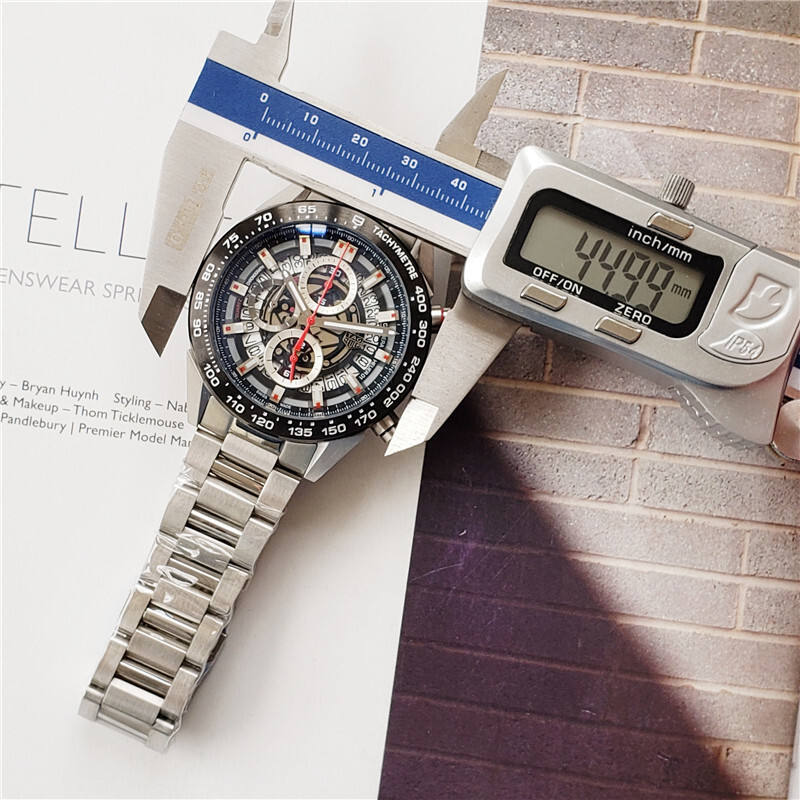 Men's Quartz Chronograph Watch 904L Stainless Steel 45mm -TAG36