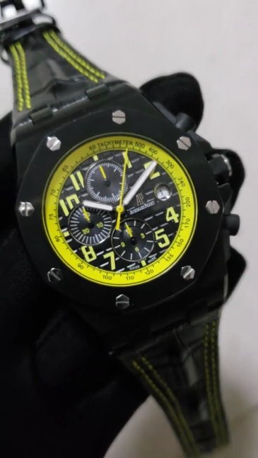 Men's Quartz Watch Chronograph 904L Stainless Steel 42mm-AP23