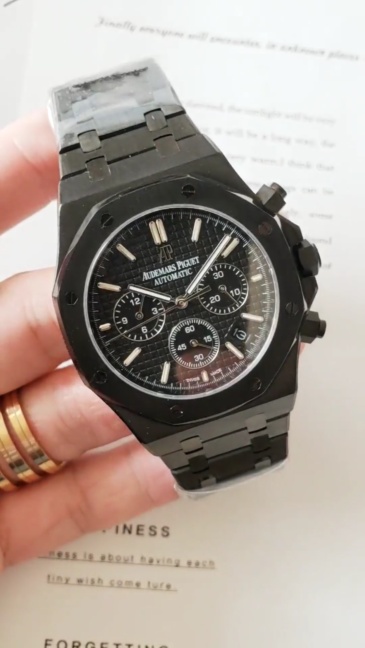 Men's Quartz Watch Chronograph 904L Stainless Steel 42mm-AP13