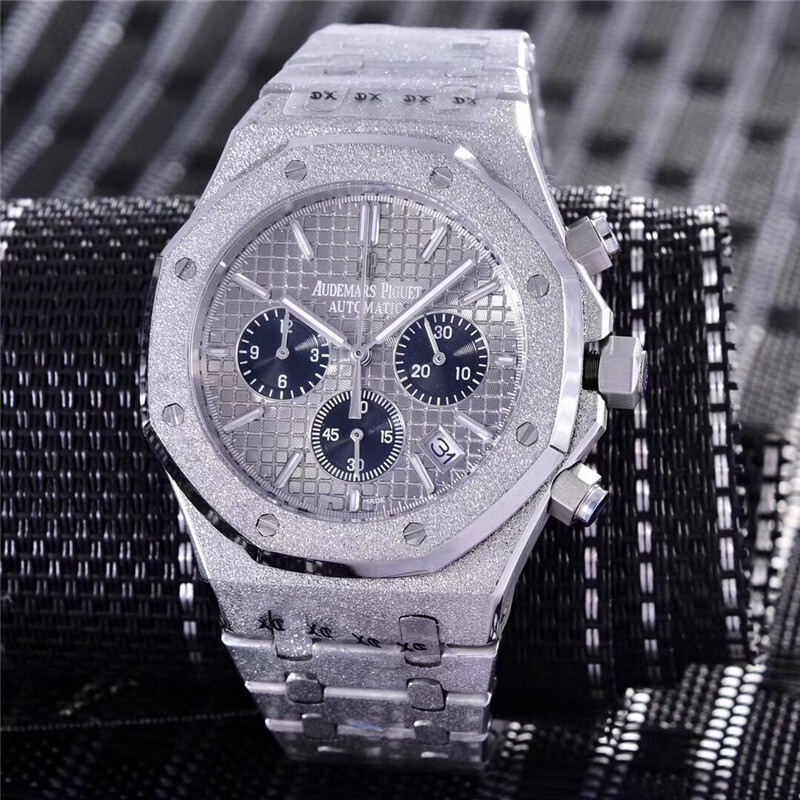 Men's Quartz Watch Chronograph 904L Stainless Steel 42mm-AP6