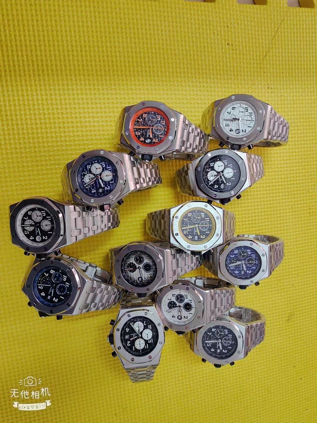 Men's Quartz Watch Chronograph 904L Stainless Steel 42mm-AP18