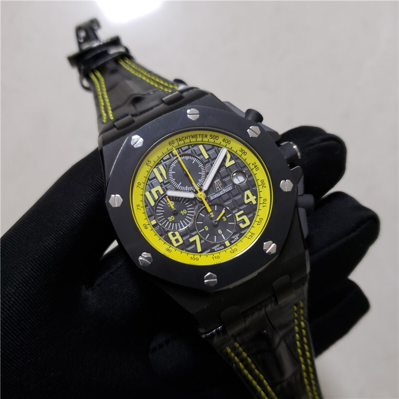 Men's Quartz Watch Chronograph 904L Stainless Steel 42mm-AP23