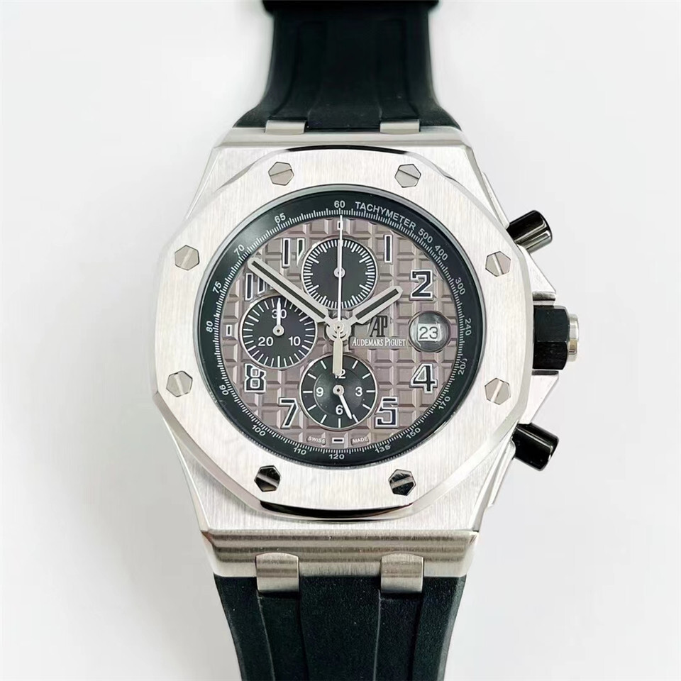 Men's Quartz Watch Chronograph 904L Stainless Steel 42mm-AP26