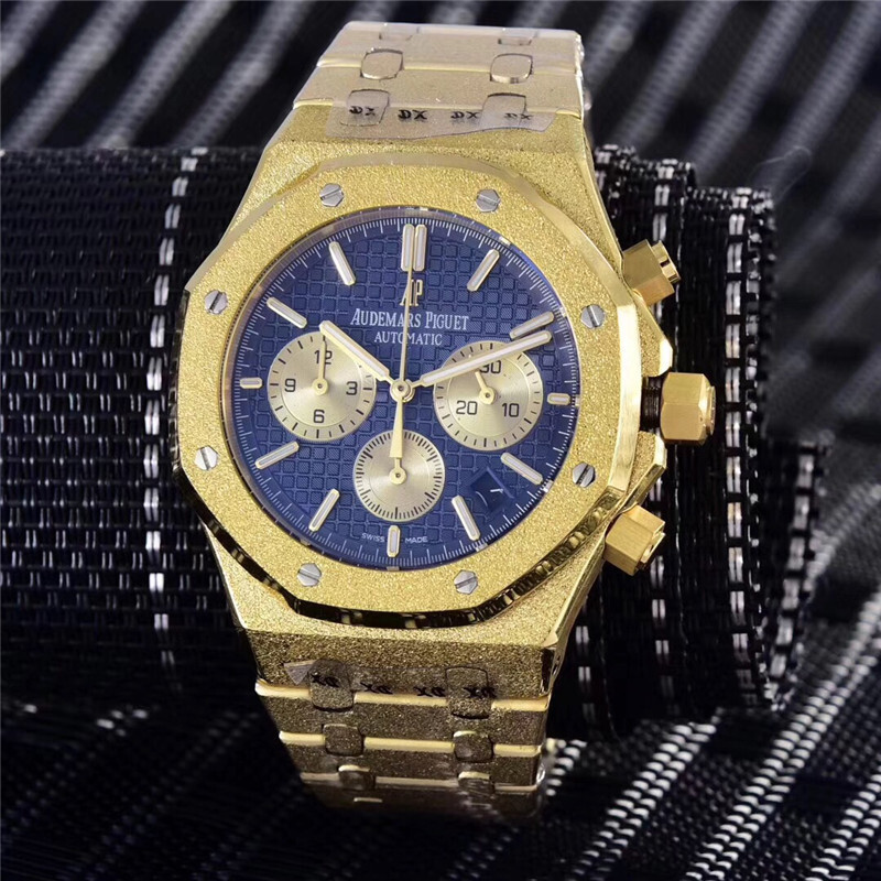 Men's Quartz Watch Chronograph 904L Stainless Steel 42mm-AP6
