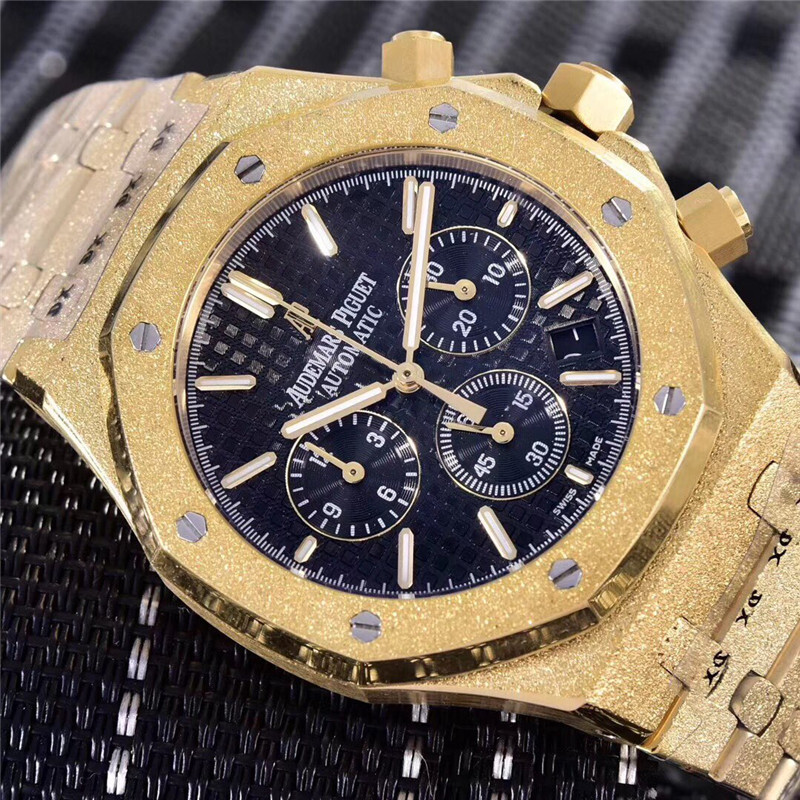 Men's Quartz Watch Chronograph 904L Stainless Steel 42mm-AP6