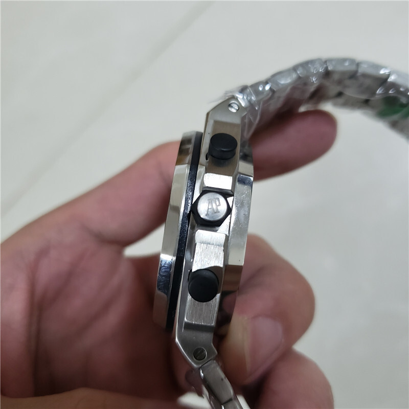Men's Quartz Watch Chronograph 904L Stainless Steel 42mm-AP8