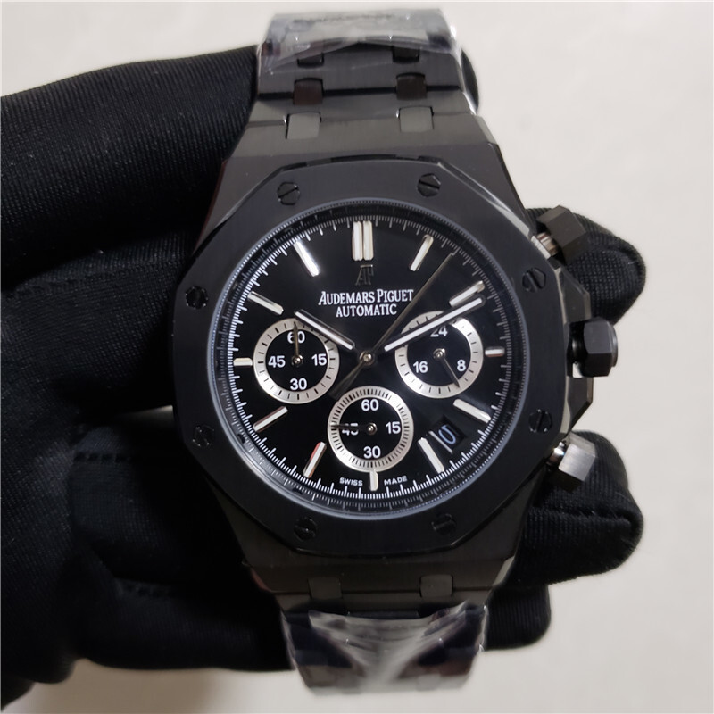 Men's Quartz Watch Chronograph 904L Stainless Steel 42mm-AP24