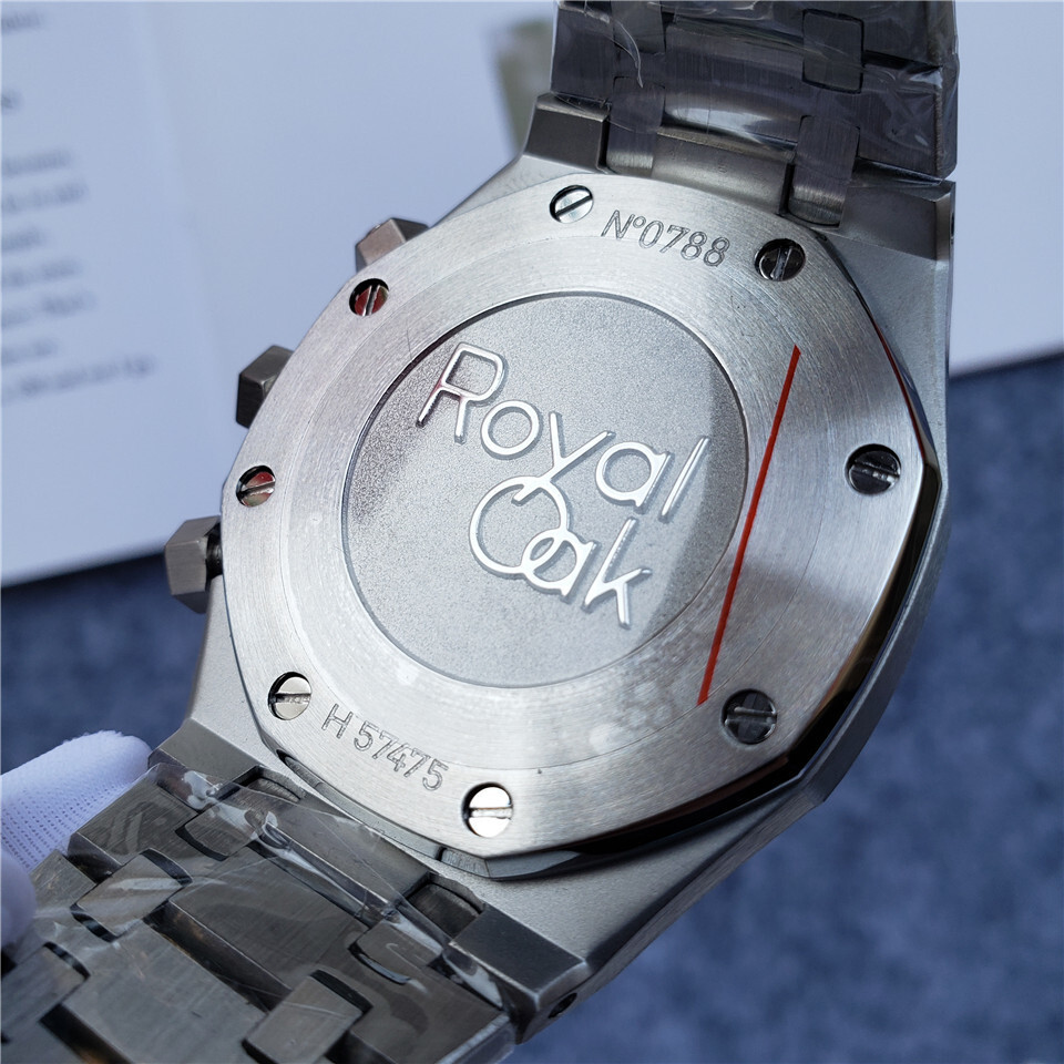 Men's Quartz Watch Chronograph 904L Stainless Steel 41.5mm-AP25