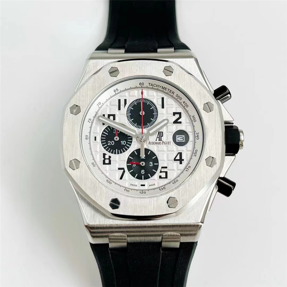 Men's Quartz Watch Chronograph 904L Stainless Steel 42mm-AP26