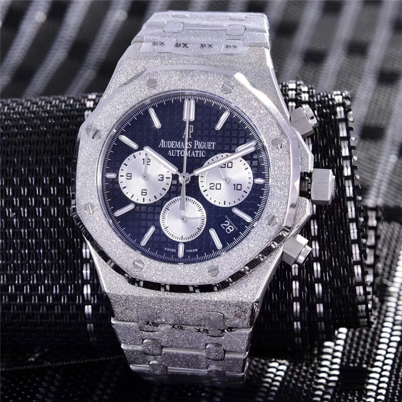 Men's Quartz Watch Chronograph 904L Stainless Steel 42mm-AP6