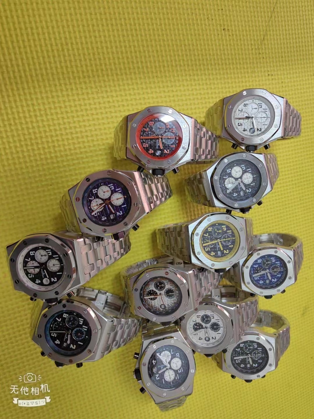 Men's Quartz Watch Chronograph 904L Stainless Steel 42mm-AP18