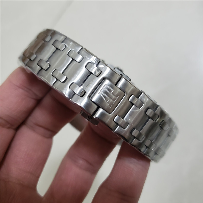 Men's Quartz Watch Chronograph 904L Stainless Steel 42mm-AP8