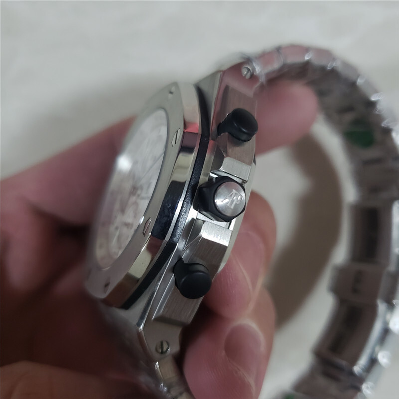 Men's Quartz Watch Chronograph 904L Stainless Steel 42mm-AP12