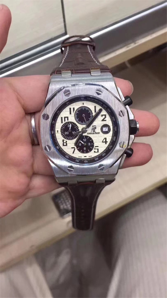 Men's Quartz Watch Chronograph 904L Stainless Steel 42mm-AP26