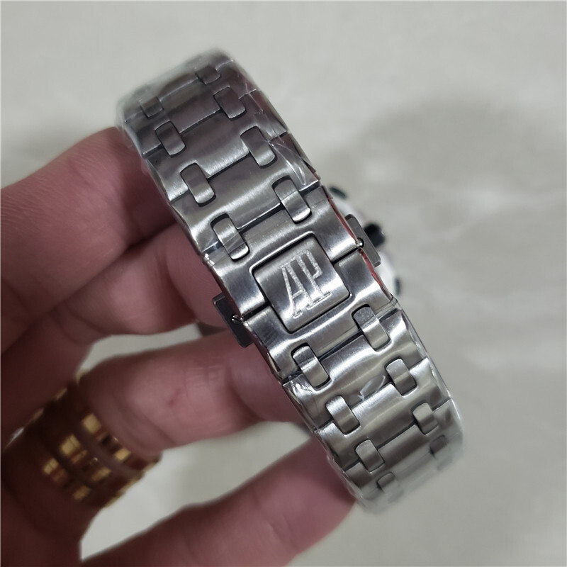 Men's Quartz Watch Chronograph 904L Stainless Steel 42mm-AP12