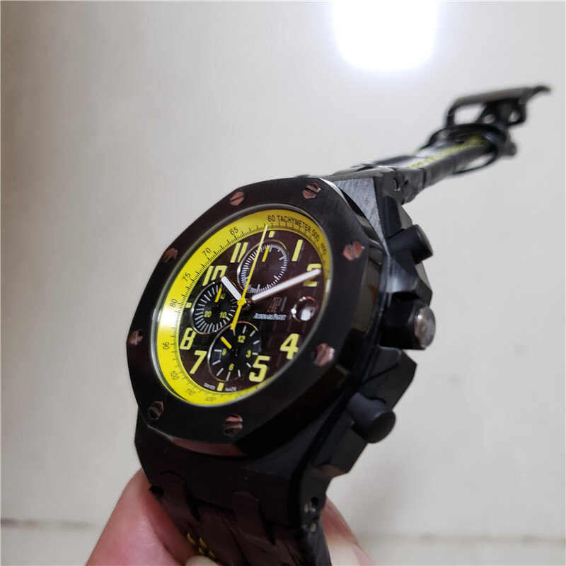 Men's Quartz Watch Chronograph 904L Stainless Steel 42mm-AP23