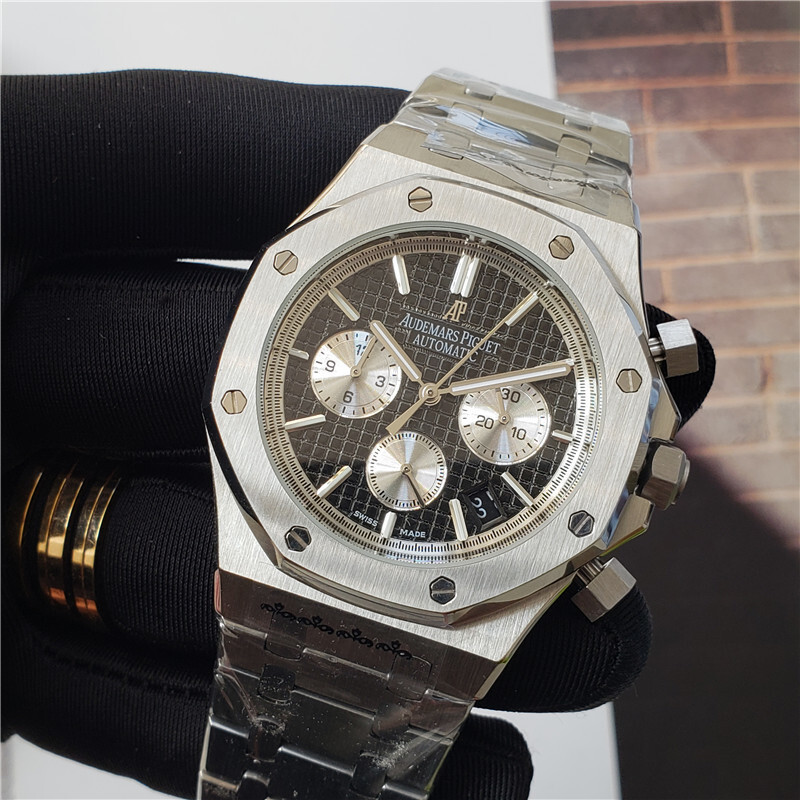 Men's Quartz Watch Chronograph 904L Stainless Steel 42mm-AP16