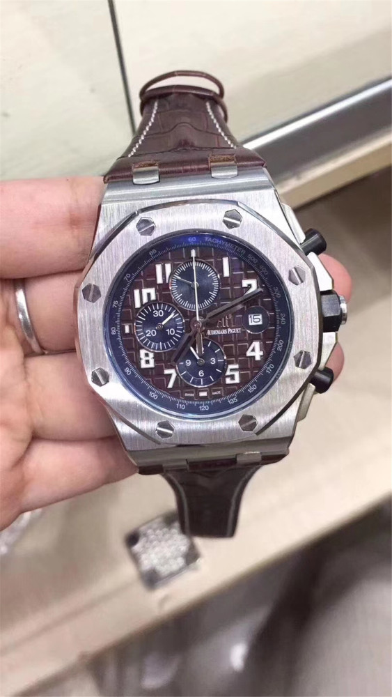 Men's Quartz Watch Chronograph 904L Stainless Steel 42mm-AP26