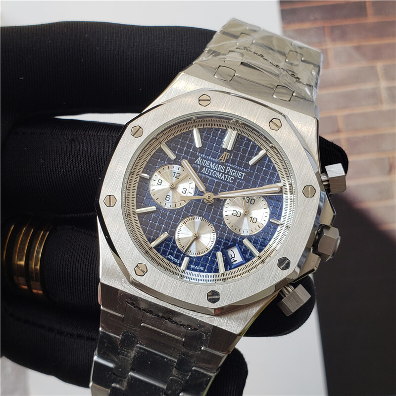 Men's Quartz Watch Chronograph 904L Stainless Steel 42mm-AP16