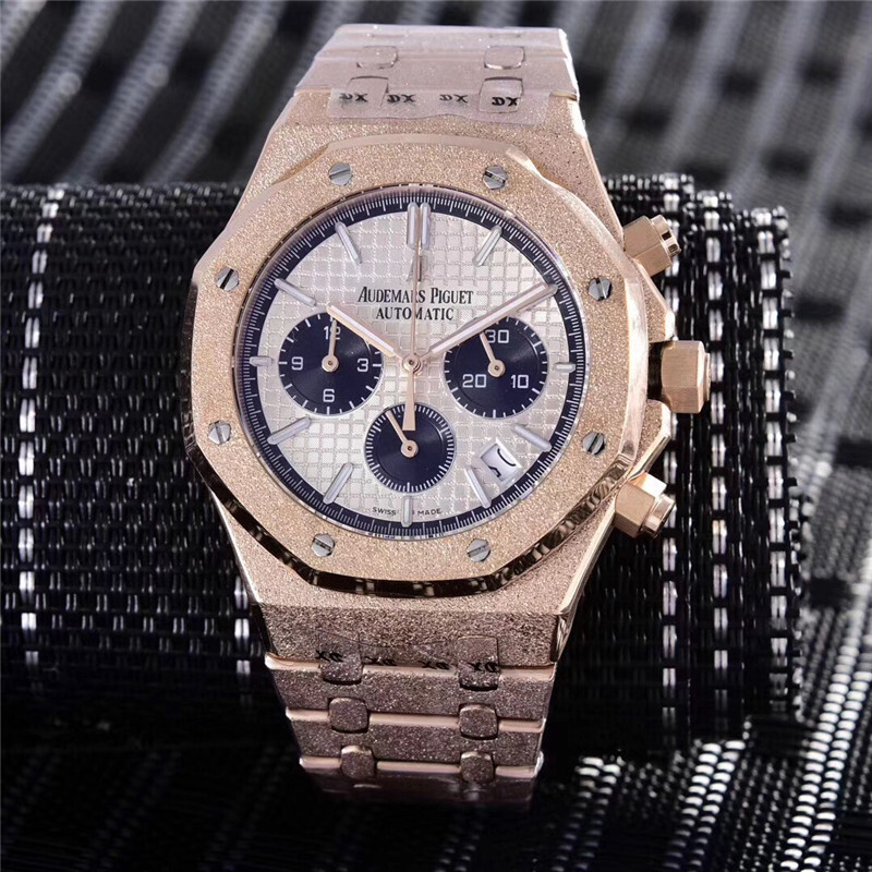 Men's Quartz Watch Chronograph 904L Stainless Steel 42mm-AP6