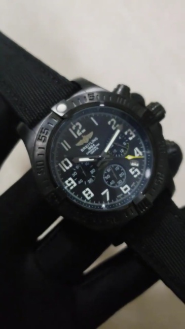 Men's Quartz Watch Chronograph 904L Stainless Steel 45mm-BR38