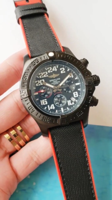 Men's Quartz Watch Chronograph 904L Stainless Steel 48mm-BR16