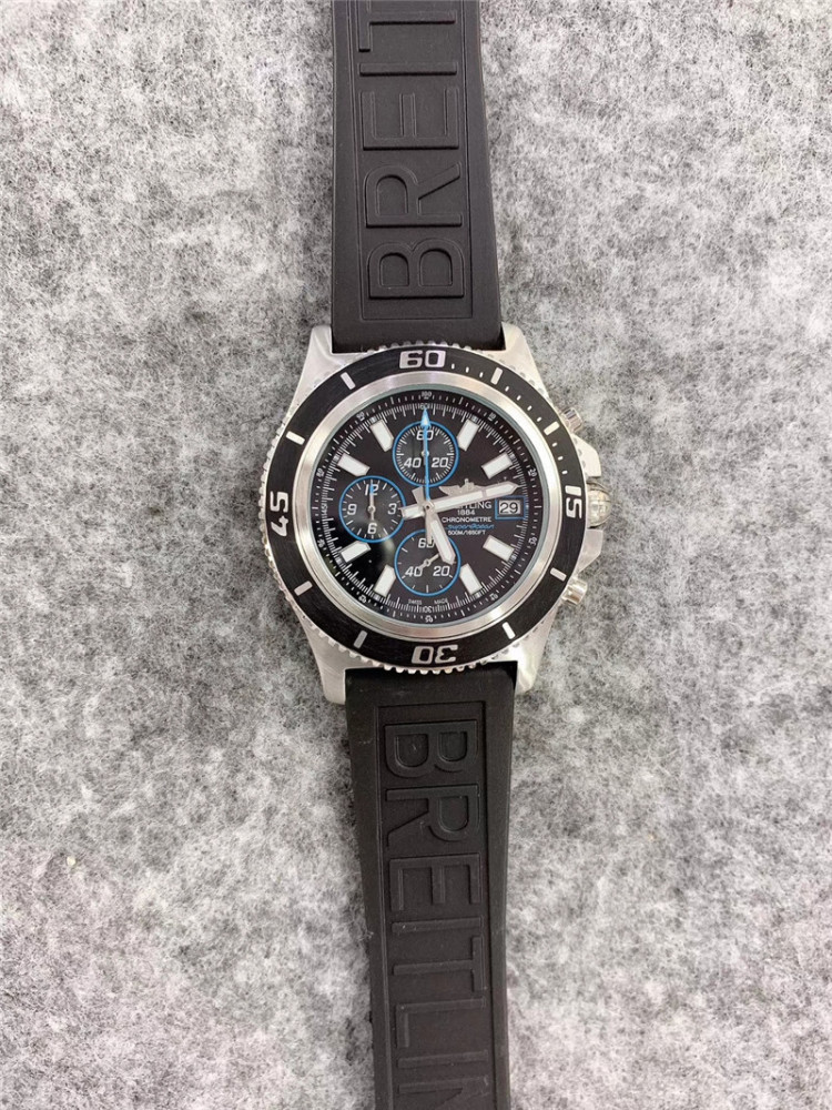 Men's Quartz Watch Chronograph 904L Stainless Steel 45mm-BR11