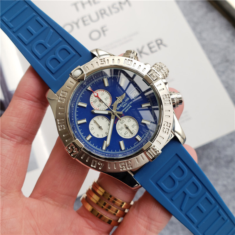 Men's Quartz Watch Chronograph 904L Stainless Steel 48mm-BR24