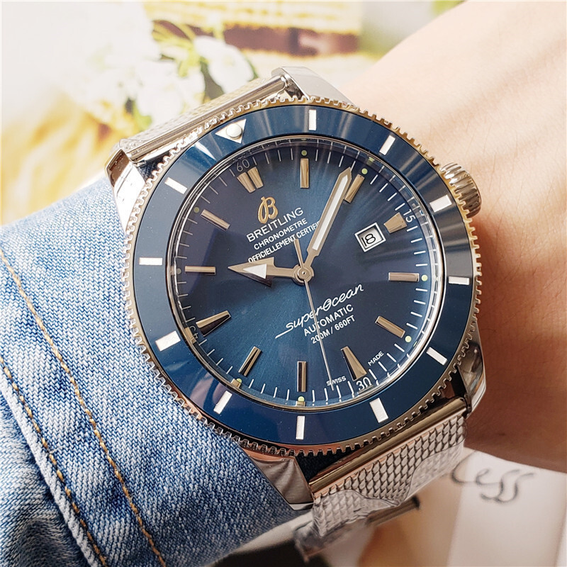 Men's Automatic Mechanical Watch 904L Stainless Steel 46mm-BR13