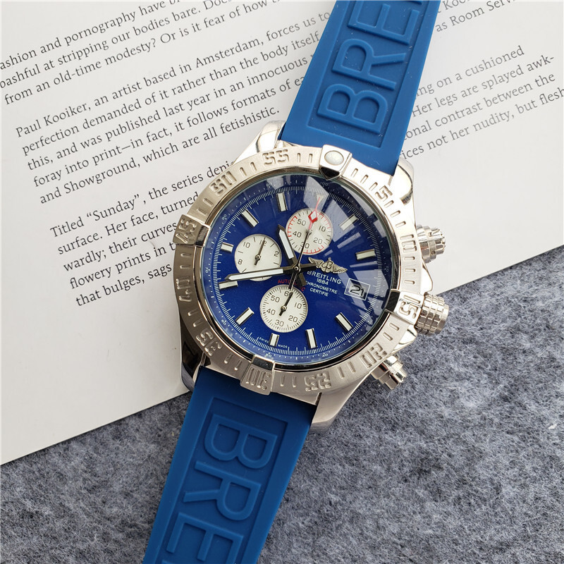 Men's Quartz Watch Chronograph 904L Stainless Steel 48mm-BR24