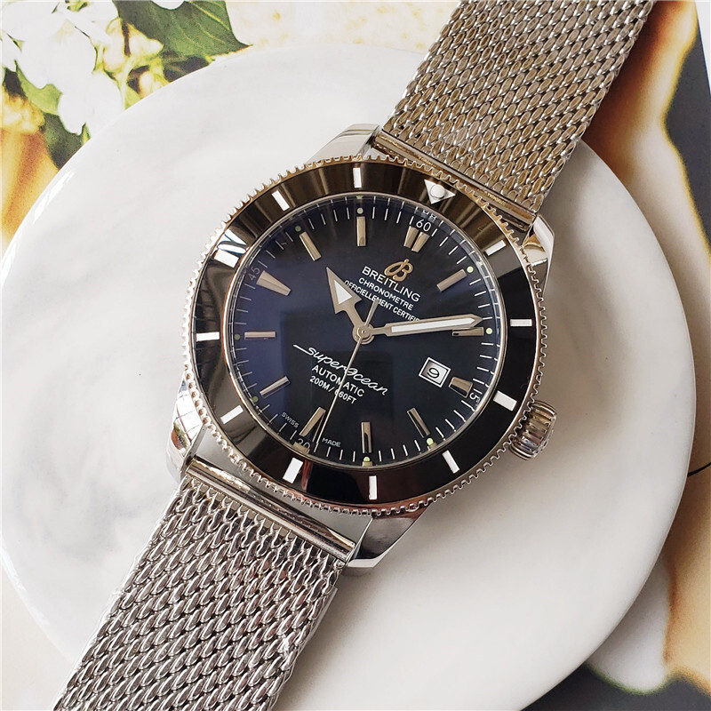 Men's Automatic Mechanical Watch 904L Stainless Steel 46mm-BR13