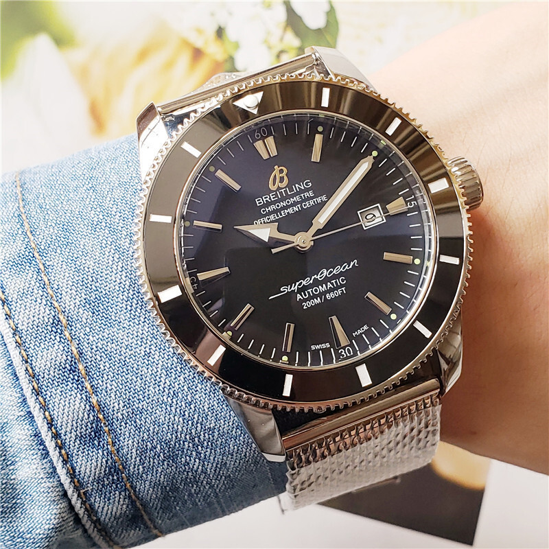 Men's Automatic Mechanical Watch 904L Stainless Steel 46mm-BR13