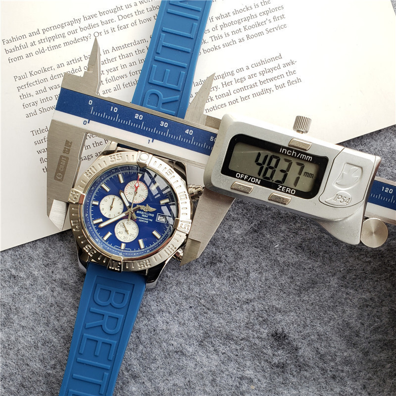 Men's Quartz Watch Chronograph 904L Stainless Steel 48mm-BR24