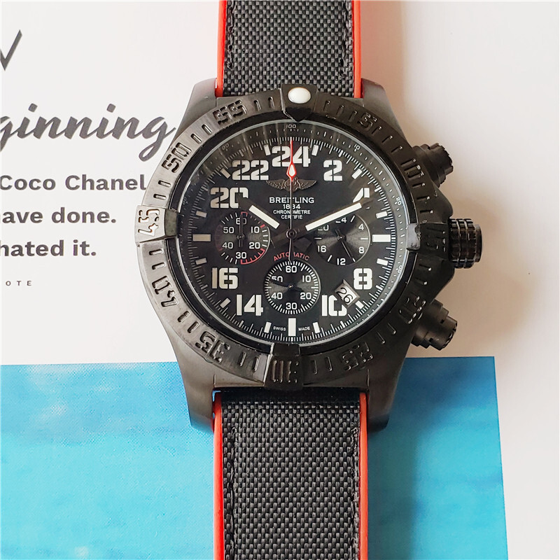 Men's Quartz Watch Chronograph 904L Stainless Steel 48mm-BR16