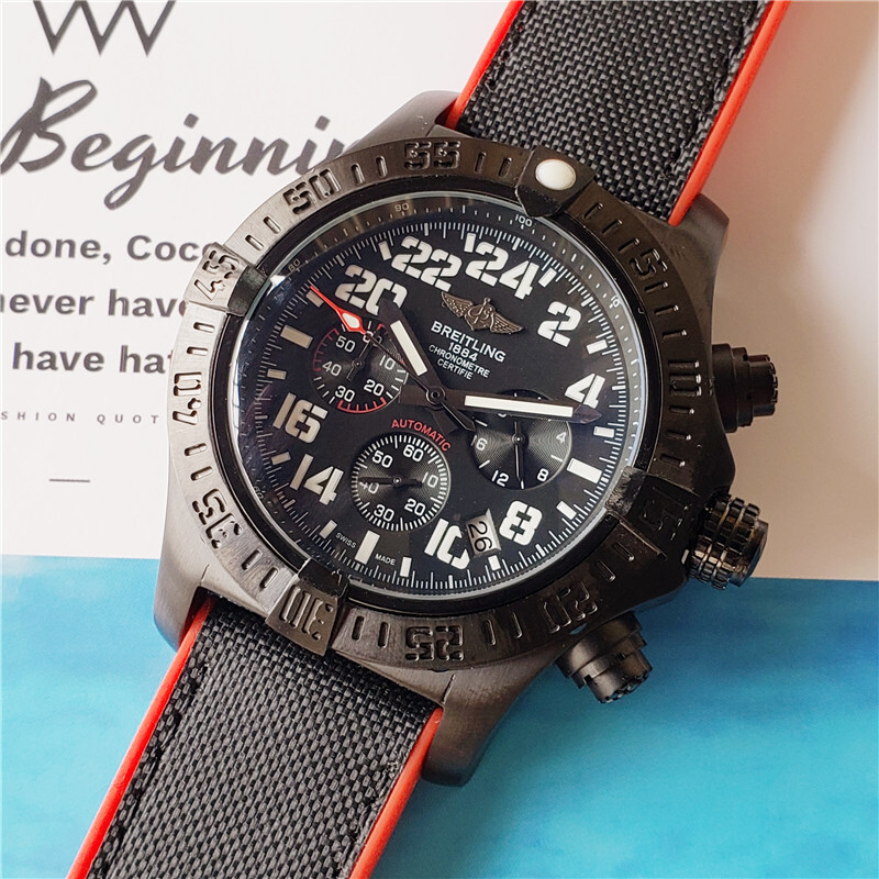 Men's Quartz Watch Chronograph 904L Stainless Steel 48mm-BR16