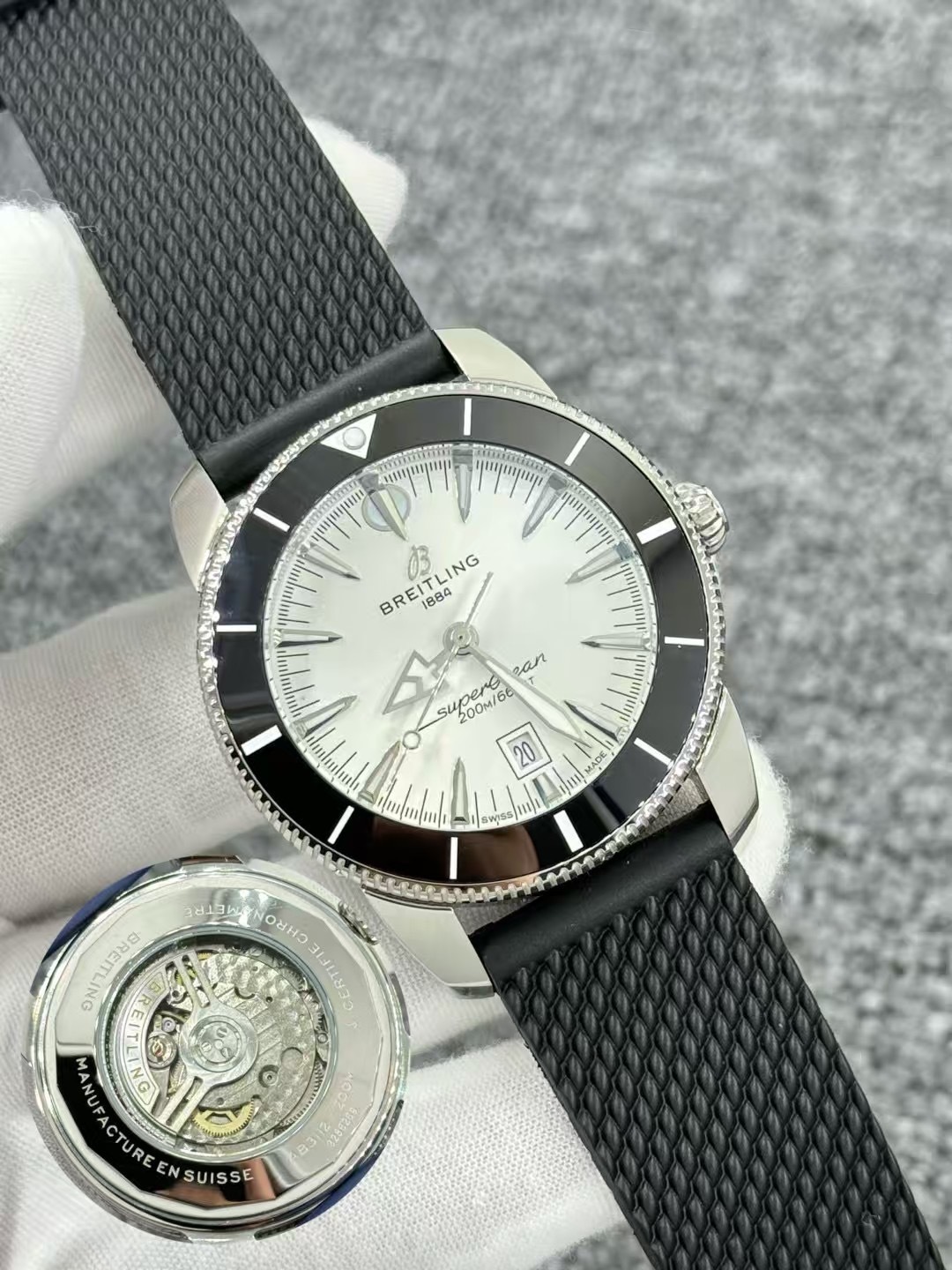 Men's Automatic Mechanical Watch 904L Stainless Steel 43mm-BR22