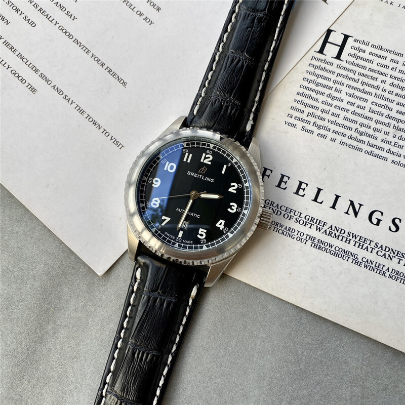 Men's Automatic Mechanical Watch 904L Stainless Steel 43mm-BR37