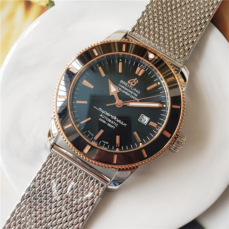 Men's Automatic Mechanical Watch 904L Stainless Steel 46mm-BR13