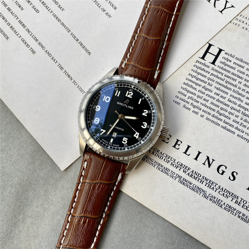 Men's Automatic Mechanical Watch 904L Stainless Steel 43mm-BR37