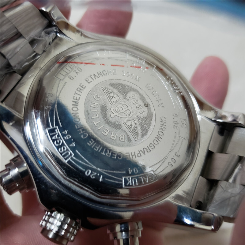Men's Quartz Watch Chronograph 904L Stainless Steel 43mm-BR7