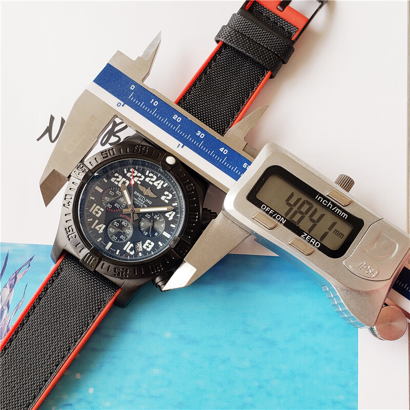 Men's Quartz Watch Chronograph 904L Stainless Steel 48mm-BR16