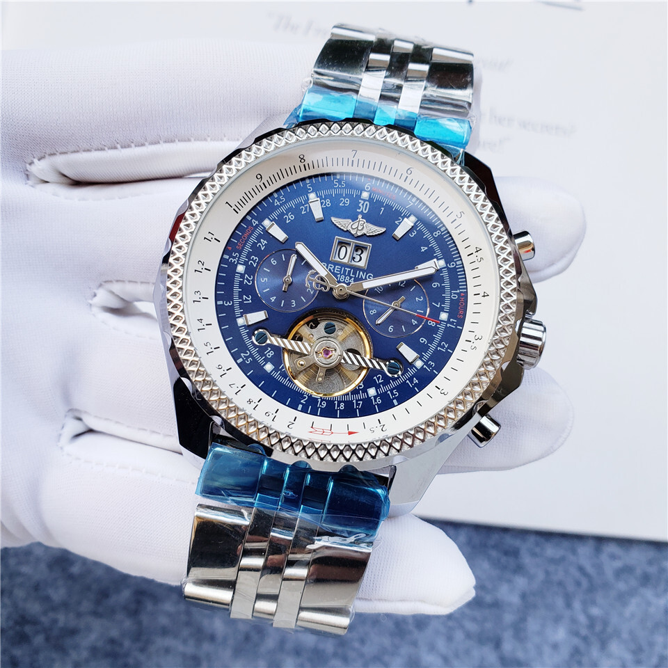Men's Automatic Mechanical Watch 904L Stainless Steel 47mm-BR36