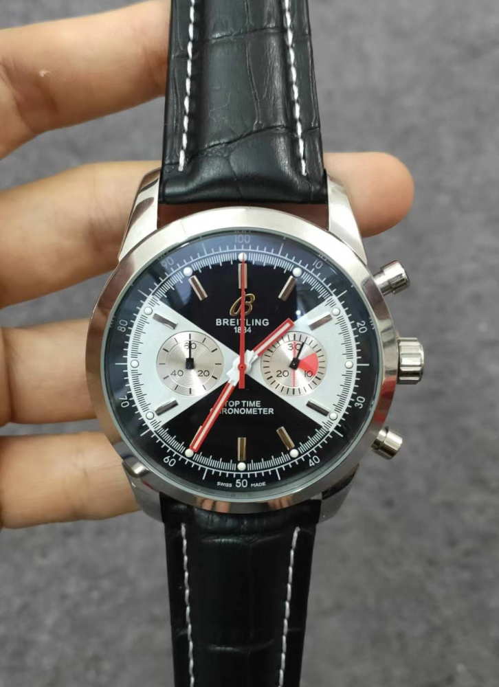 Men's Quartz Watch Chronograph 904L Stainless Steel 45mm-BR40