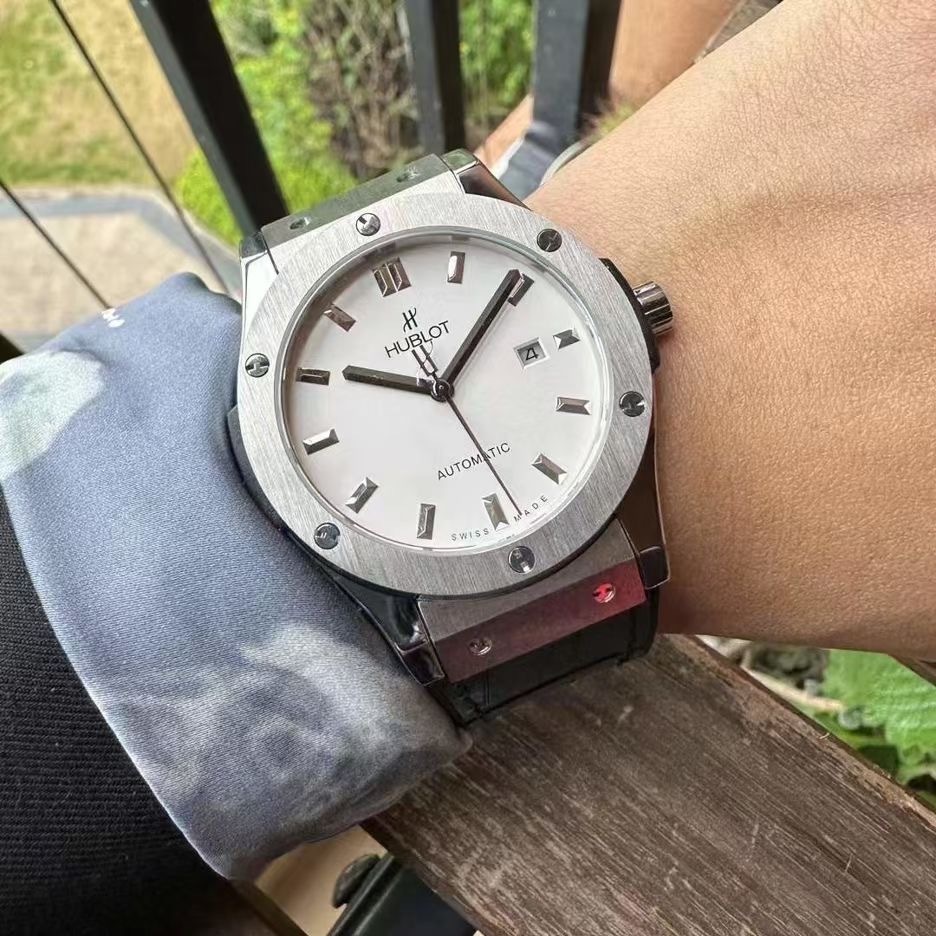 Men's Automatic Mechanical Watch 904L Stainless Steel 42mm-HB2