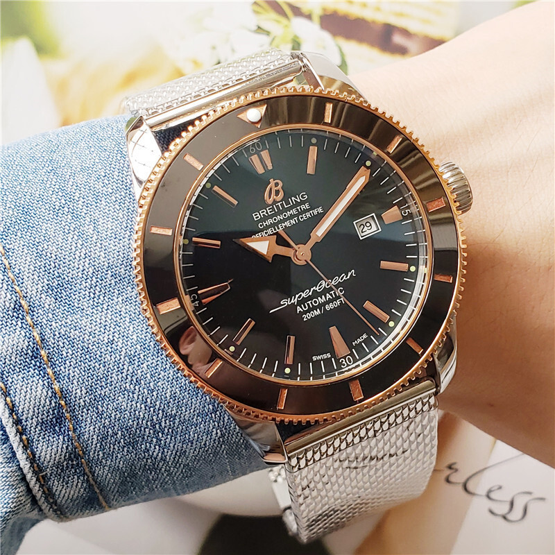 Men's Automatic Mechanical Watch 904L Stainless Steel 46mm-BR13