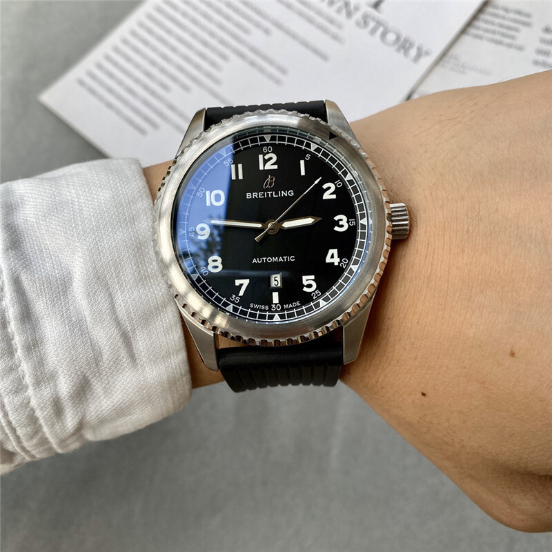 Men's Automatic Mechanical Watch 904L Stainless Steel 43mm-BR37