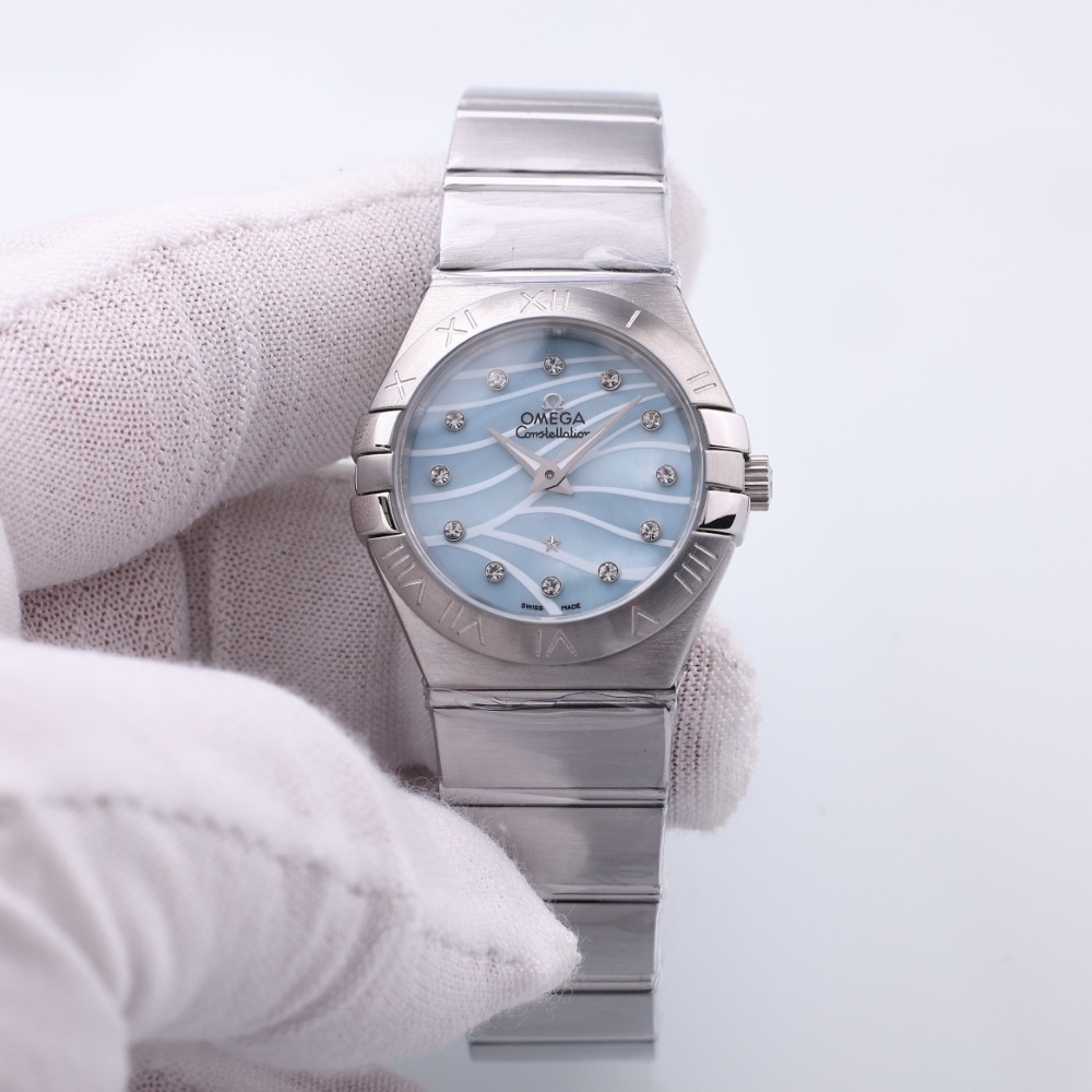 Women's Quartz Watch Chronograph 904L Stainless Steel 28mm-OG218