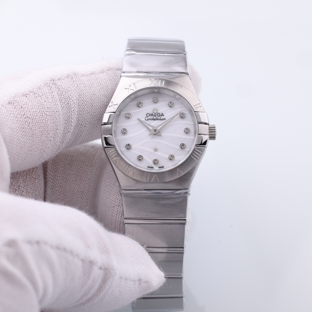 Women's Quartz Watch Chronograph 904L Stainless Steel 28mm-OG218