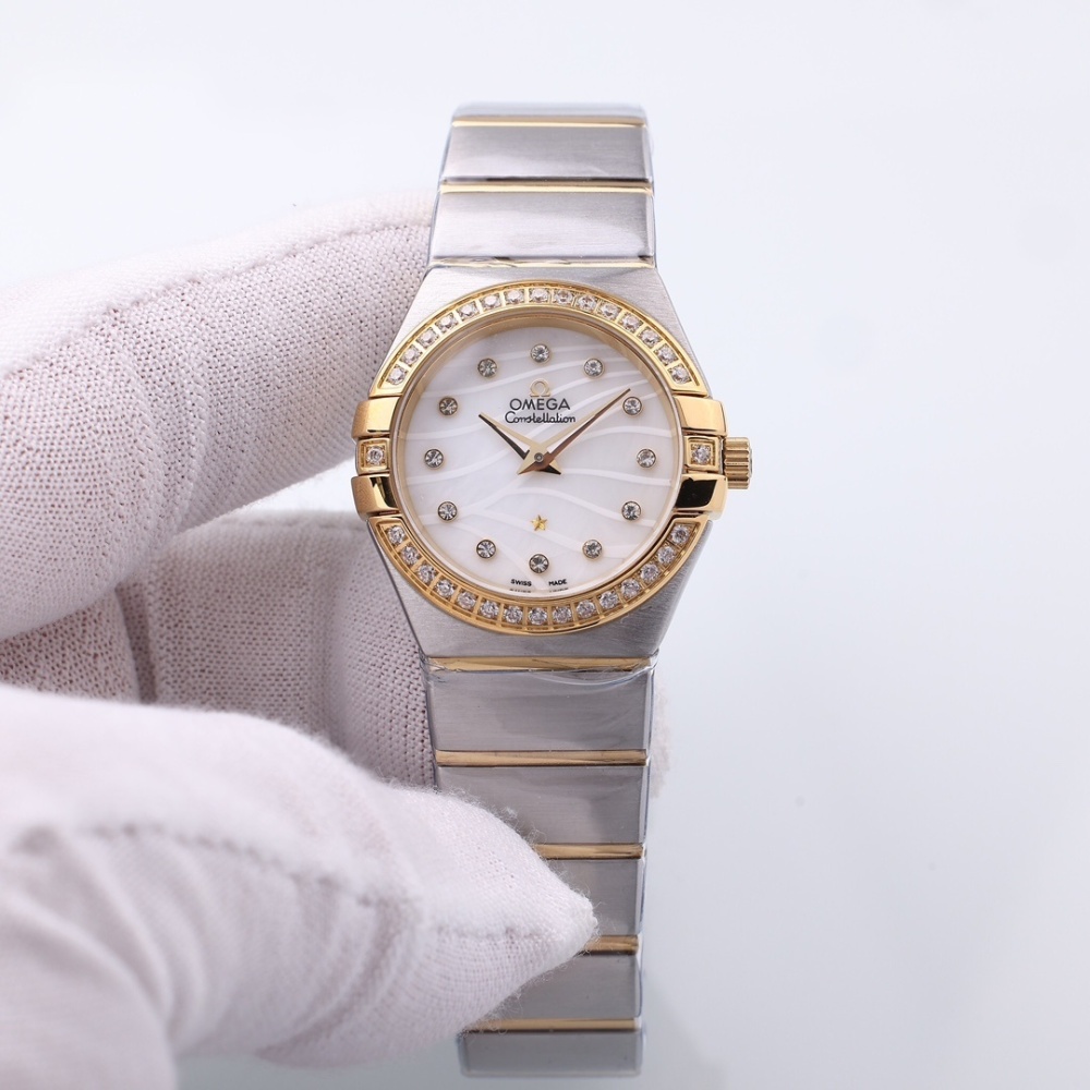 Women's Quartz Watch Chronograph 904L Stainless Steel 28mm-OG218