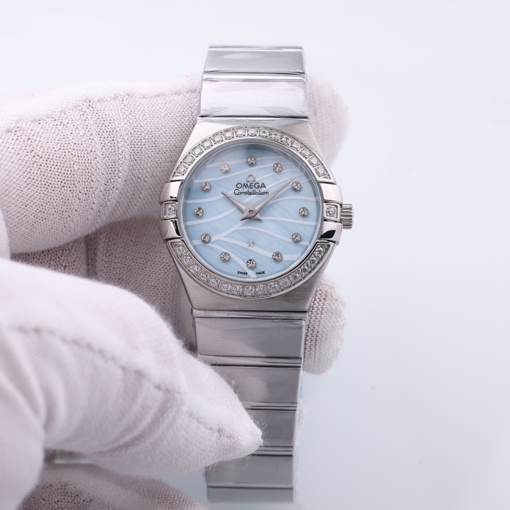 Women's Quartz Watch Chronograph 904L Stainless Steel 28mm-OG218